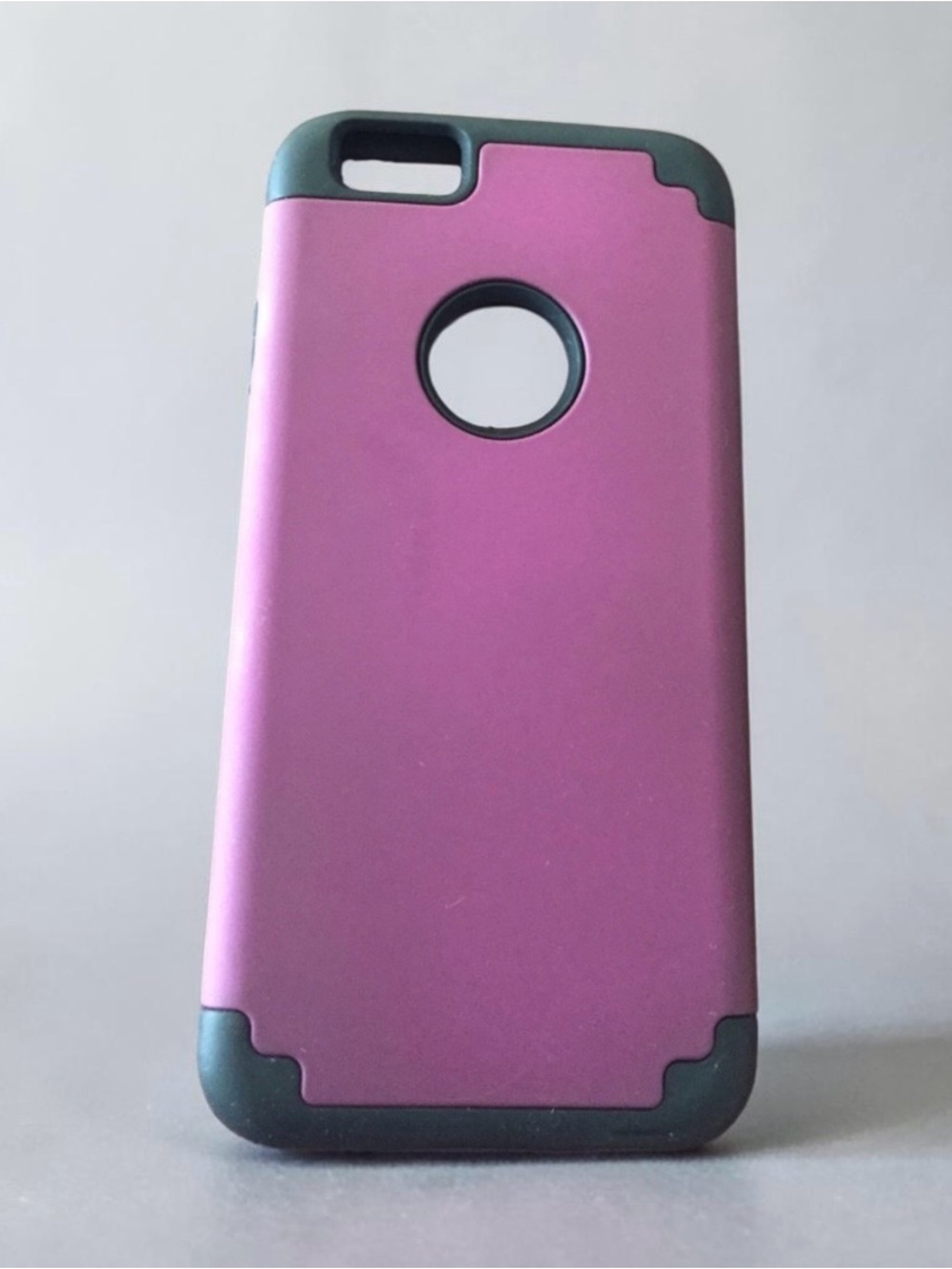 Matte Purple and Black iPhone 6 Case